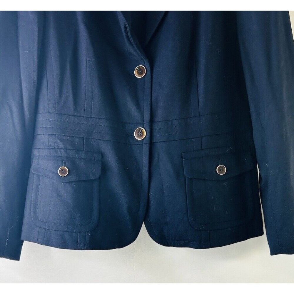 Talbots Wool Two Button Blazer Jacket Suit Coat N… - image 5